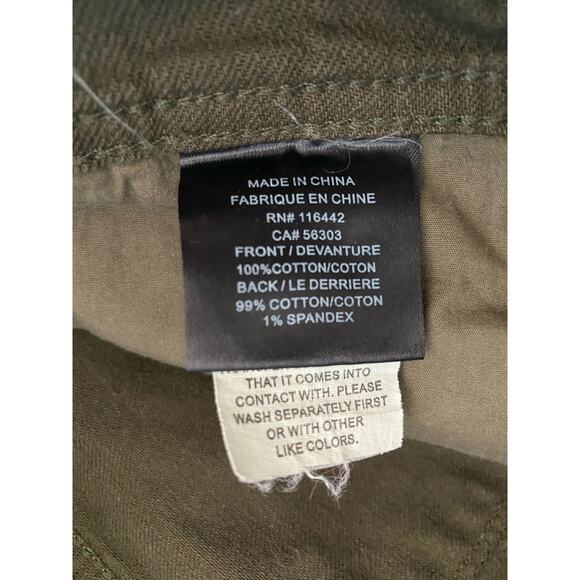 Ninth Hall Rogue Skinny Tapered Shredded Mens Jeans Size 30, Dark Olive Green - Picture 7 of 14